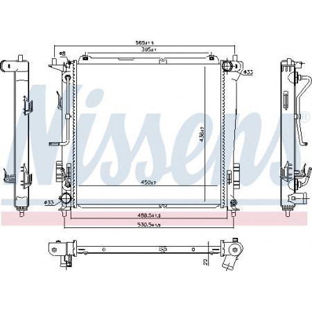 Radiador. Refrigeración del motor Se adapta al radiador del motor automático. HYUNDAI I30 KIA CEED PRO CEED 1.6D HYUNDAI i30 (FD), Touring, 10.2007 - 06.2012 Nissens 666216