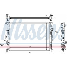 Termosifone. raffreddamento motore Radiatore motore Adattamento manuale. VOLVO S60 II S80 II V40 V60 I ​​​​V70 III FORD C-MAX II FOCUS III GALAXY VOLVO V40 (525, 526), ​​​​Hatchback Van, 09.2013 - 12.2015 Nissens 66857