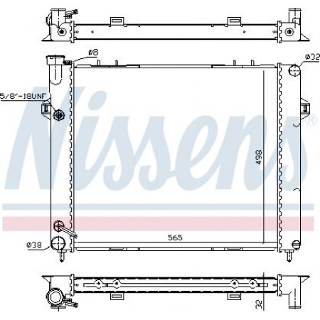 Radiator. racire motor Radiator motor se potriveste. JEEP GRAND CHEROKEE I 4.0 JEEP GRAND CHEROKEE I (ZJ, ZG), Crossover, 09.1991 - 04.1999 Nissens 609891