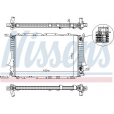 Radiator. racire motor Radiator motor Automat se potriveste. AUDI 100 C4 A6 C4 2.6-2.8 AUDI A6 Avant (4A5, C4), Sedan, 06.1994 - 12.1997 Nissens 60476