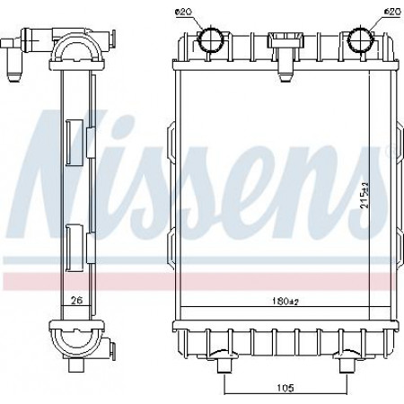 Radiator. motorkoeling Motorradiator Rechts-Links Handmatig past. AUDI A1 A3 Q2 TT CUPRA ATECA FORMENTOR LEON LEON SPOR AUDI A3 III (8V1, 8VK), Hatchback, 04.2012 - Nissens 606645