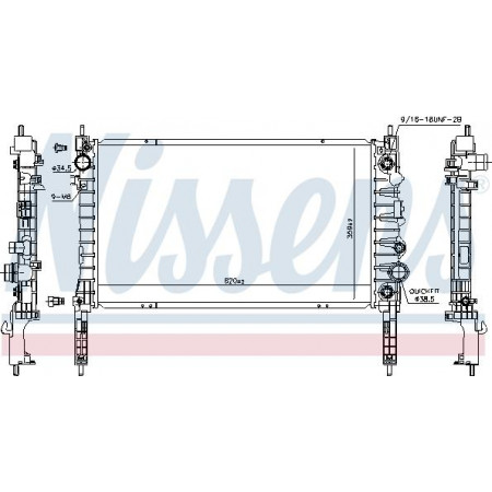 Radiateur. refroidissement du moteur Radiateur moteur automatique avec les premiers éléments appropriés adaptés. CHEVROLET TRAX OPEL MOKKA - MOKKA X 1 OPEL MOKKA / MOKKA X (J13), Crossover, 06.2012 - Nissens 606053