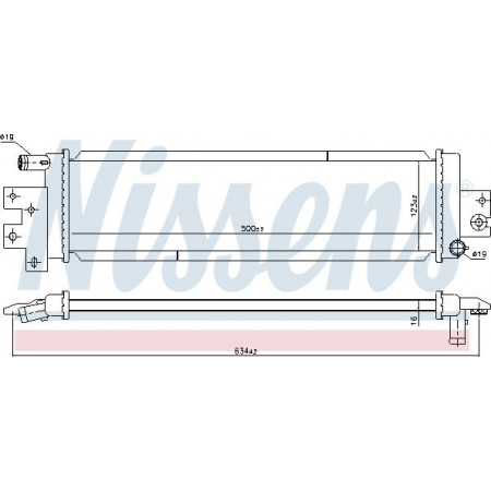 Radiator. motorkoeling Motorradiator past. INFINITI Q60 3.0 INFINITI Q50 (V37), Sedan, 04.2013 - Nissens 606843