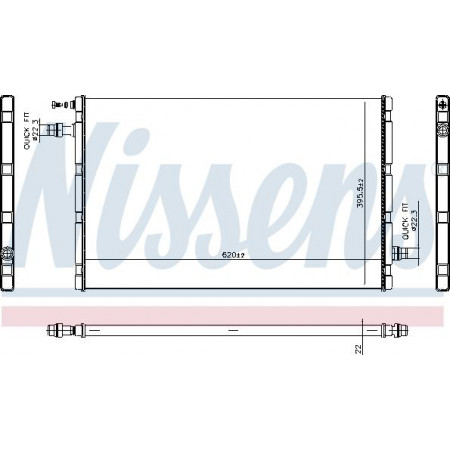 Radiator. motorkoeling Motorradiator past. JAGUAR I-PACE Elektrisch 02.18- Nissens 606327