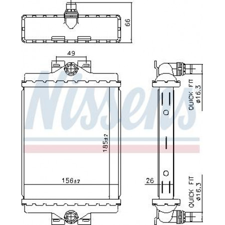 Termosifone. raffreddamento motore Radiatore motore Adattamento manuale. BMW 2 F22 F87 2 F23 3 F30 F80 3 F31 3 GRAN TURISMO F34 4 F32 F82 4 F BMW 4 Gran (F36), Vano, 03.2014 - Nissens 606270