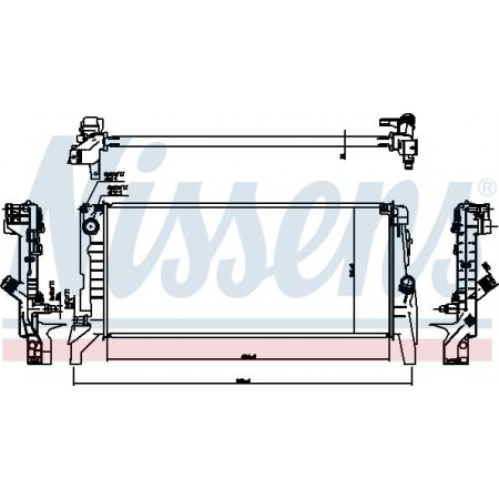 Radiator. motorkoeling Motorradiator past. BMW 2 F45 2 GRAN TOURER F46 X1 F48 MINI F57 COUNTRYMAN F60 2.0 BMW 2 Gran Tourer (F46), Van, 07.2014 - Nissens 60865