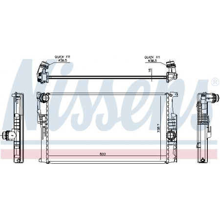 Termosifone. raffreddamento motore Radiatore motore Adattamento manuale. BMW 1 F20 1 F21 2 F22 F87 2 F23 3 F30 F80 3 F31 3 GRAN TURISMO F34 4 BMW 3 - VI (F30, F80), Berlina, 03.2011 - 10.2018 Nissens 60814