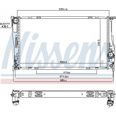 Termosifone. raffreddamento del motore Il radiatore del motore si adatta. BMW 1 E82 1 E88 3 E90 3 E91 3 E92 3 E93 X1 E84 Z4 E89 1.6-2.0-3.0 BMW 1 (E88), Cabriolet, 12.2007 - 12.2013 Nissens 60832