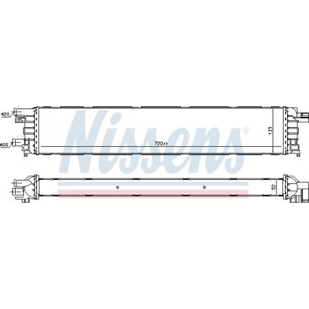Intercooler. Compressore Radiatore motore Intercooler a liquido Automatico-Manuale AUDI A4 ALLROAD B8 A4 B8 A5 A6 ALLROAD C7 AUDI A5 (8T3), Vano, 06.2007 - 01.2017 Nissens 60355