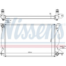 Radiador. resfriamento do motor Radiador do motor Ajustes manuais. AUDI A4 B6 A4 B7 2.5D AUDI A4 (8H7, B6, 8HE, B7), Conversível, 01.2002 - 12.2009 Nissens 60302A