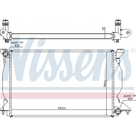 Radiator. engine cooling Engine radiator Manual fits. AUDI A4 B6 A4 B7 2.5D AUDI A4 II (8E2, B6), Sedan, 11.2000 - 12.2005 Nissens 60302A