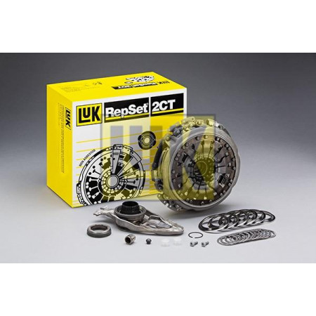 Kit d'embrayage Kit d'embrayage à double disque avec roulement Avec couvercle d'embrayage avec plateau de pression Transmission à double embrayage pour VW CC (358), Compartiment, 11.2011 - 12.2016 LUK 602 0006 00