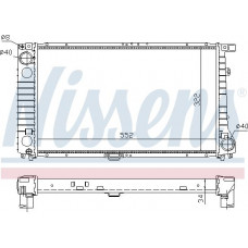 Radiator. engine cooling Engine radiator fits. BMW 5 E34 7 E32 Z1 2.5-3.0-3.4 BMW 7 - II (E32), Sedan, 03.1985 - 10.1994 Nissens 60744A