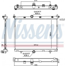 Radiador. resfriamento do motor O radiador do motor se encaixa. DS DS 3 - DS 3 CITROEN C4 III C4 X OPEL CORSA F CORSA F-HATCHBACK MOKKA PEUGEOT 200 Nissens 607030