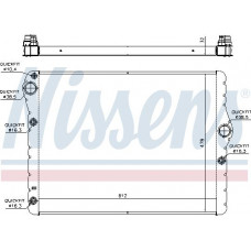 Kühler. Motorkühlung Motorkühler mit den ersten passenden Elementen passt. BMW 5 F10 5 F11 7 F01 F02 F03 F04 3.0D BMW 7 - V (F01, F02, F03, F04), Limousine, 02.2008 - 12.2015 Nissens 60778