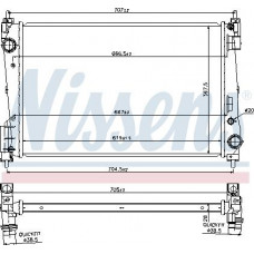 Kühler. Motorkühlung Motorkühler Manuell passend. OPEL COMBO TOUR COMBO-MINIVAN CORSA D CORSA D-HATCHBACK 1.3D-2.0D VAUXHALL CORSAVAN Mk III (S07), Schrägheck-Van, 07.2006 – Nissens 61919