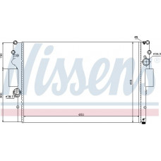 Radiateur. refroidissement du moteur Le radiateur du moteur s'adapte. IVECO DAILY III DAILY IV DAILY V 2.3D-3.0CNG-3.0D IVECO DAILY IV (ZCFC), Cadre de support, 05.2006 - 03.2012 Nissens 61981