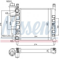 Kühler. Motorkühlung Motorkühler passt. FIAT UNO 0.9 FIAT UNO (146_), Schrägheck, 01.1983 - 12.2013 Nissens 61930