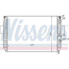 Radiator. engine cooling Engine radiator Manual fits. IVECO DAILY II 2.8D IVECO DAILY II (DAILY / ZCFC), Van, 01.1989 - 08.2009 Nissens 61975
