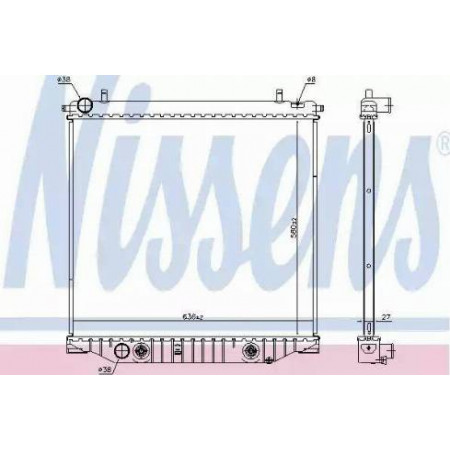 Radiateur. refroidissement du moteur Le radiateur moteur automatique s'adapte. CHEVROLET TRAILBLAZER 2.8D CHEVROLET TRAILBLAZER (31UX), Crossover, 08.2012 - Nissens 616909