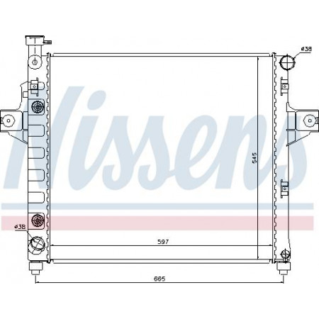 Radiador. Refrigeración del motor Se adapta al radiador del motor Automático-Manual. JEEP GRAND CHEROKEE II 4,0 JEEP GRAND CHEROKEE II (WJ, WG), Crossover, 09,1998 - 09,2005 Nissens 61009