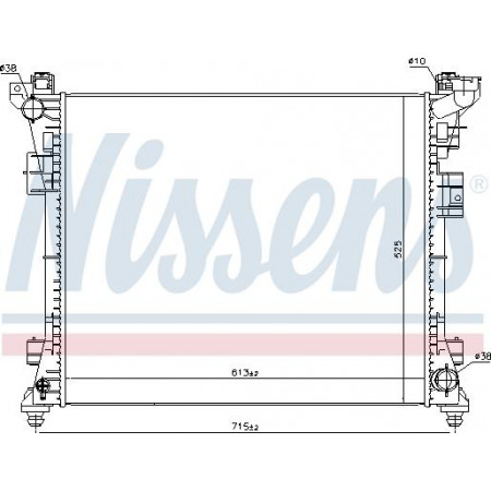 Termosifone. raffreddamento del motore Si adatta al radiatore motore automatico. CHRYSLER GRAND VOYAGER V VOYAGER V DODGE GRAND LANCIA VOYAGER VW RO CHRYSLER GRAND VOYAGER V (RT), Dubita, 10.2007 - Nissens 61034