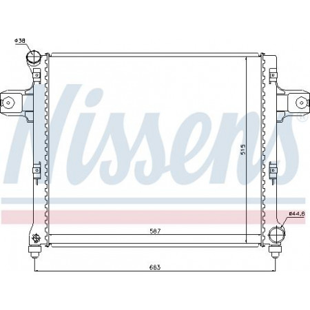 Radiator. racire motor Radiator motor se potriveste. JEEP COMMANDER GRAND CHEROKEE III 3.0D JEEP COMMANDER (XK, XH), Crossover, 09.2005 - 12.2010 Nissens 61022