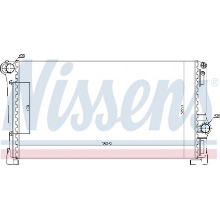 Radiateur. refroidissement du moteur Radiateur du moteur Montage manuel. FIAT IDEA PUNTO PUNTO-HAYON LANCIA MUSA YPSILON 1.3D LANCIA YPSILON (843_), Berline, 10.2003 - 12.2011 Nissens 61896