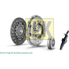 Kit de embreagem PT Kit de embreagem com rolamento e servo 200mm CITROEN C3 II C4 CACTUS C-ELYSEE DS3 PEUGEOT 2008 I 207 2 PEUGEOT 207 (WA_, WC_), Hatchback Van, 04.2006 - LUK 620 3268 22