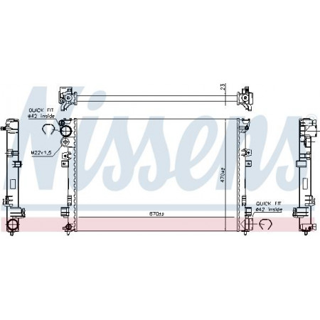 Radiateur. refroidissement du moteur Le radiateur du moteur s'adapte. CITROEN EVASION JUMPY I FIAT SCUDO ULYSSE LANCIA ZETA PEUGEOT 806 EXPERT 1. FIAT SCUDO (220_), Cadre support, 09.1996 - 12.2006 Nissens 61875A