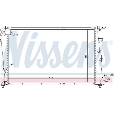 Radiator. engine cooling Engine radiator fits. CITROEN XANTIA 1.6-1.8-2.0 CITROEN XANTIA (X1_, X2_), Sedan, 03.1993 - 04.2003 Nissens 61387