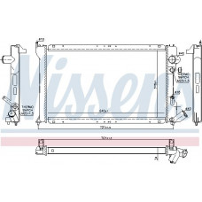 Radiateur. refroidissement du moteur Le radiateur du moteur s'adapte. CITROEN XANTIA XM PEUGEOT 605 2.0-2.1D CITROEN XM II (Y4), Touring, 05.1994 - 10.2000 Nissens 61231