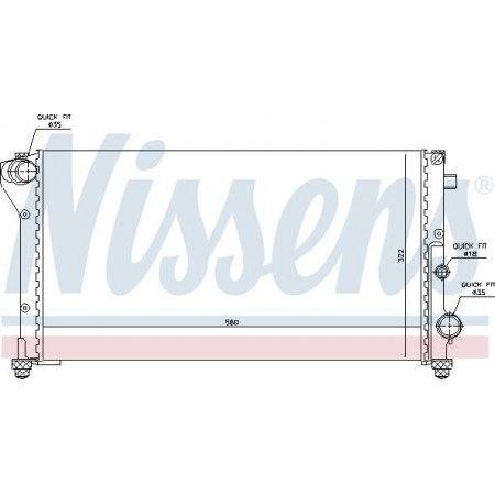 Termosifone. raffreddamento motore Radiatore motore Adattamento manuale. FIAT PANDA PANDA-HATCHBACK 1.1-1.2-1.2ALK FIAT PANDA II (169_), Hatchback Van, 03.2004 - Nissens 617846