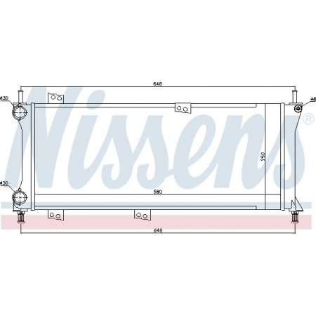 Termosifone. raffreddamento del motore Il radiatore del motore si adatta. FIAT PANDA 1.1 FIAT PANDA (141_), Hatchback, 03.1980 - 07.2004 Nissens 617731