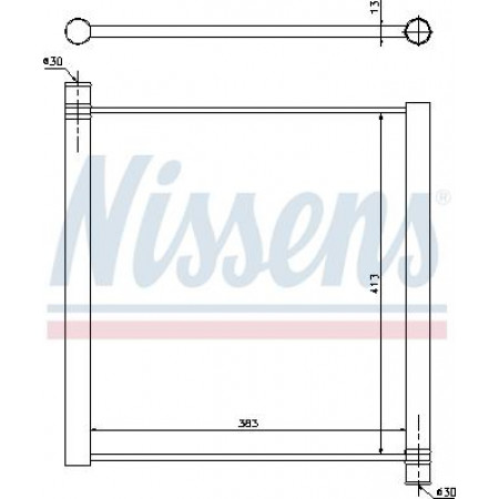 Radiador. resfriamento do motor Radiador do motor Ajustes manuais. SMART FORTWO 0.8D-1.0-Electric SMART FORTWO (451), Compartimento, 01.2007 - Nissens 68451
