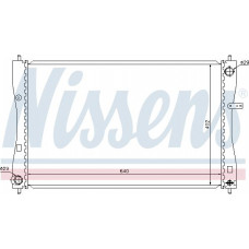 Radiador. refrigeración del motor El radiador del motor encaja. MITSUBISHI COLT VI SMART FORFOUR 1.5D SMART FORFOUR (454), Hatchback, 01.2004 - 06.2006 Nissens 68184