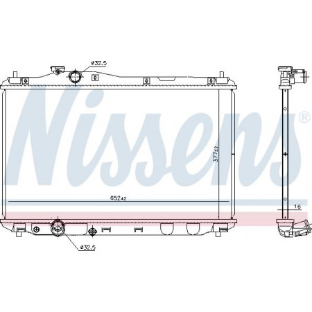 Radiator. engine cooling Engine radiator Manual fits. HONDA CIVIC IX 1.8 HONDA CIVIC IX (FB), Sedan, 09.2011 - Nissens 681387