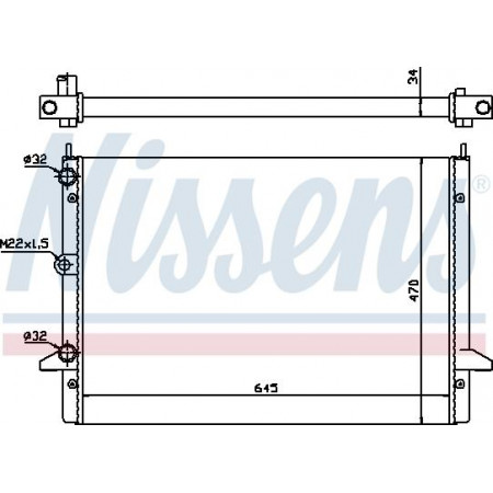 Termosifone. raffreddamento del motore Il radiatore del motore si adatta. FORD GALAXY I GALAXY MK I VW SHARAN 2.3-2.8 FORD GALAXY (WGR), Furgone, 03.1995 - 05.2006 Nissens 63992