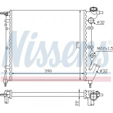 Radiador. refrigeración del motor El radiador del motor encaja. RENAULT 19 I CLIO I CLIO I-HATCHBACK 1,1-1,2-1,4 RENAULT RAPID (F40_, G40_), caja/MPV, 07,1985 - 11,2001 Nissens 63929