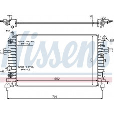 Kühler. Motorkühlung Motorkühler passt. OPEL ASTRA H ASTRA H CLASSIC ASTRA H GTC ZAFIRA B 1.2-1.8 OPEL ASTRA H CLASSIC (A04), Schrägheck, 01.2009 – Nissens 63027A
