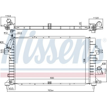 Termosifone. raffreddamento motore Radiatore motore Adattamento manuale. OPEL ASTRA H ASTRA H GTC ASTRA H-KOMBI 1.7D -10.10 VAUXHALL ASTRA Mk V (H) Sport Hatch (A04), Hatchback, 02.2005 - 11.2010 Nissens 630752