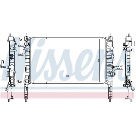Termosifone. raffreddamento del motore Radiatore del motore Manuale con i primi elementi adatti. CHEVROLET TRAX OPEL MOKKA - MOKKA X 1. VAUXHALL MOKKA / MOKKA X (J13), Crossover, 06.2012 - Nissens 630774