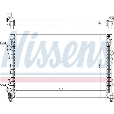 Radiator. motorkoeling Motorradiator past. RENAULT ESPACE III 2.0 RENAULT ESPACE III (JE0_), Bestelwagen, 11.1996 - 10.2002 Nissens 63815