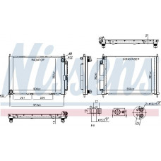 Cooling mode A-C condenser with dryer fits. RENAULT TWINGO II WIND 1.2-1.5D-1.6 03.07- RENAULT TWINGO II (CN0_), Hatchback, 03.2007 - Nissens 637654