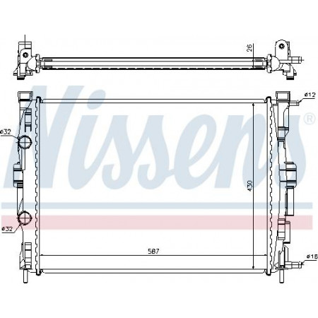 Termosifone. raffreddamento del motore Il radiatore del motore si adatta. RENAULT GRAND SCENIC II MEGANE II MEGANE II-KOMBI SCENIC II 1.5D-2.0 RENAULT MEGANE II (BM0/1_, CM0/1_), Hatchback, 07.2001 - 10.2012 Nissens 63765A