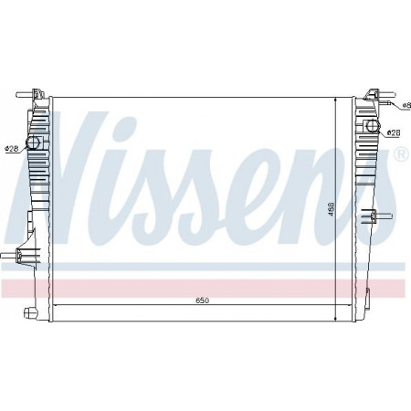 Radiator. motorkoeling Motorradiator past. RENAULT FLUENCE GRAND SCENIC III MEGANE MEGANE III MODUS SCENIC III 1.2LPG- RENAULT MEGANE CC (EZ0/1_), Cabriolet, 06.2010 - Nissens 637606