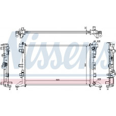 Radiateur. refroidissement du moteur Le radiateur du moteur s'adapte. RENAULT LAGUNA III LATITUDE 1.6-2.0-2.0ALK RENAULT LATITUDE (L70_), Berline, 07.2010 - Nissens 637602