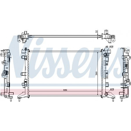 Termosifone. raffreddamento del motore Il radiatore del motore si adatta. RENAULT LAGUNA III LATITUDE 1.6-2.0-2.0ALK RENAULT LAGUNA III Grandtour (KT0/1), Touring, 10.2007 - 12.2015 Nissens 637602