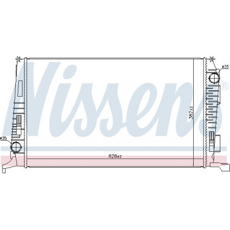 Radiador. resfriamento do motor O radiador do motor se encaixa. DACIA DUSTER DUSTER SUV 1.5D DACIA DUSTER (HS_), Crossover, 04.2010 - 01.2018 Nissens 637614