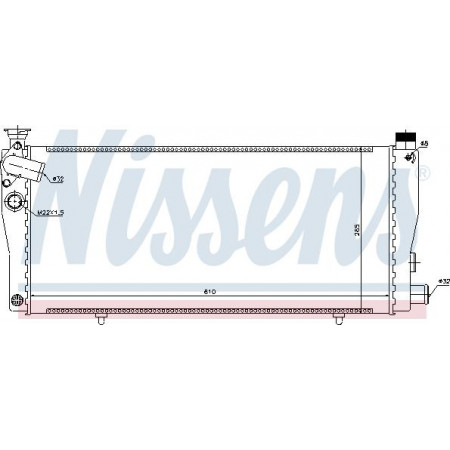 Radiator. motorkoeling Motorradiator past. PEUGEOT 205 I 205 II 205-HATCHBACK 1.3-1.9 PEUGEOT 205, Hatchback Van, 08.1990 - 05.1997 Nissens 63709